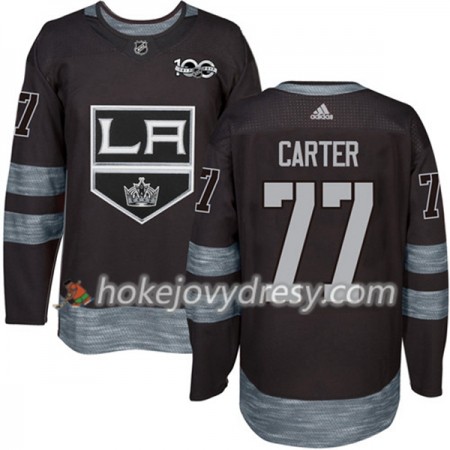 Pánské Hokejový Dres Los Angeles Kings Jeff Carter 77 1917-2017 100th Anniversary Adidas Černá Authentic